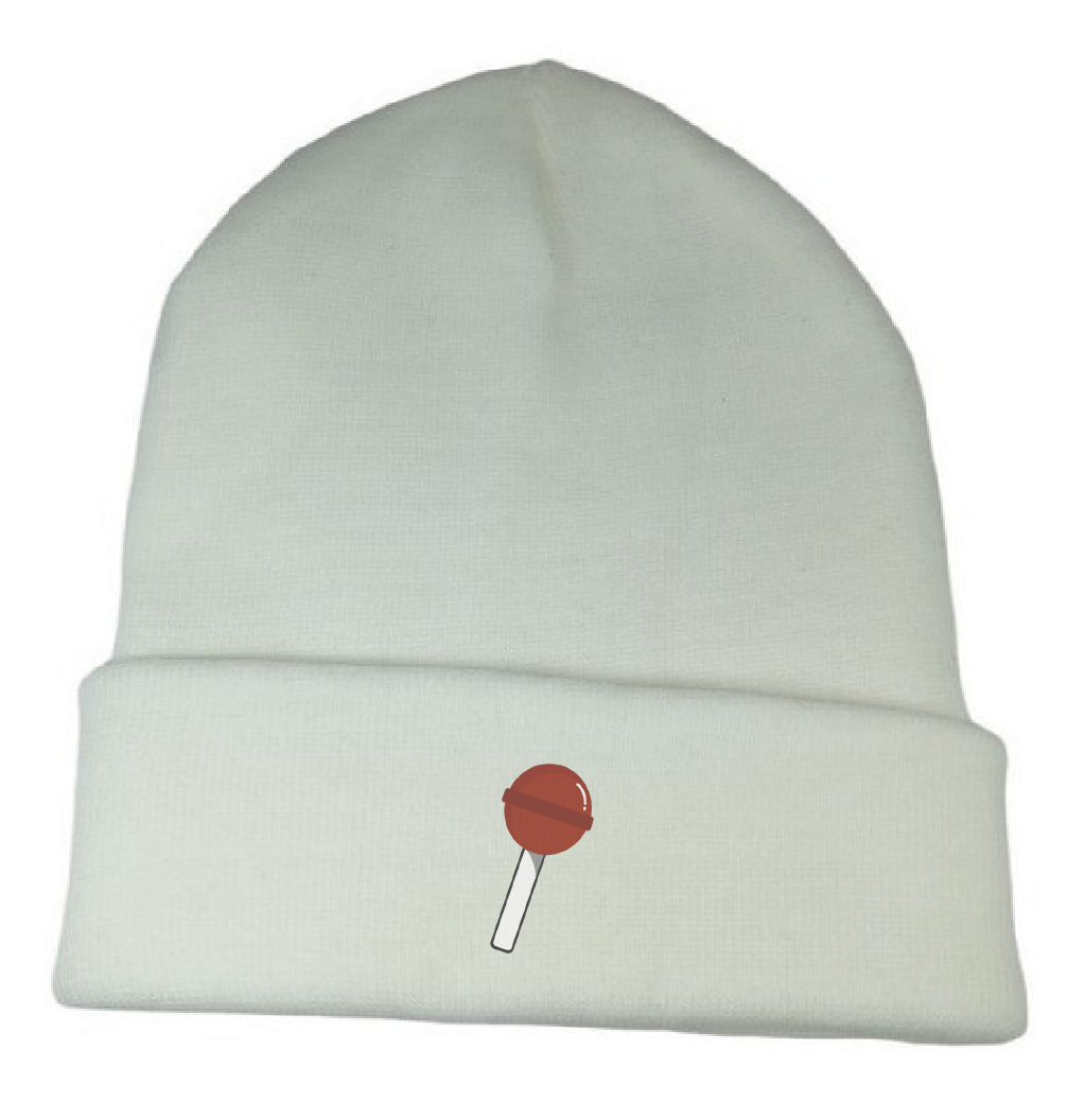 Beanie low white